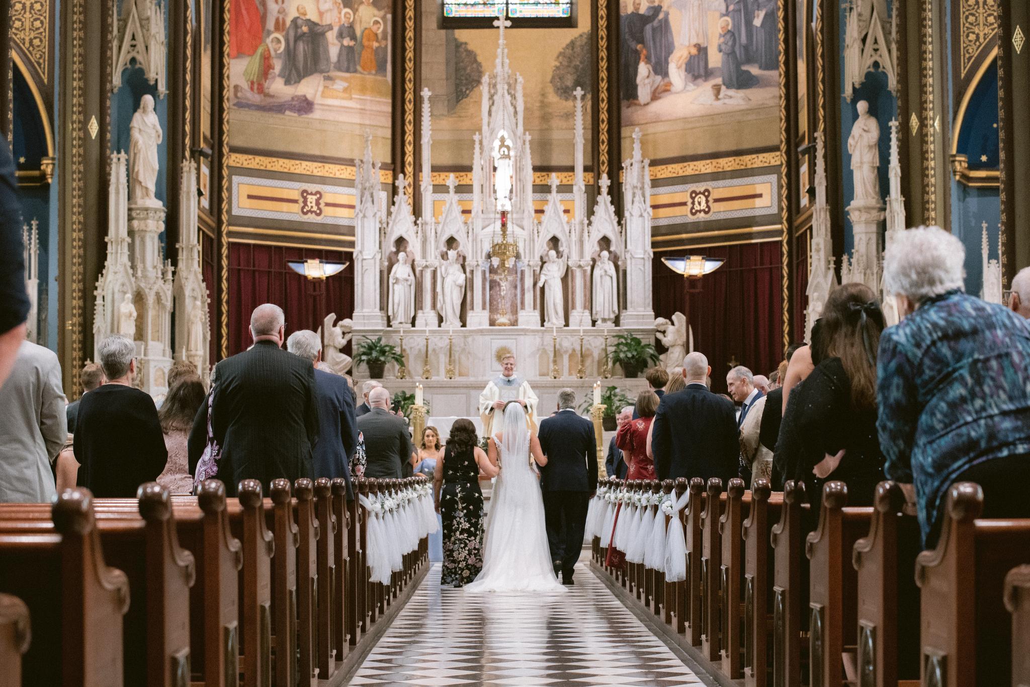 St. Xavier Church Wedding- TJ and Lindsey